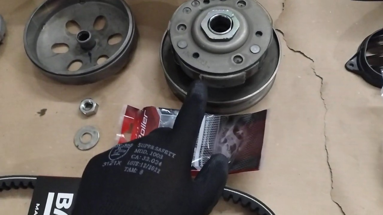 Technical overview of the Honda PCX primary pulley and secondary pulley assembly